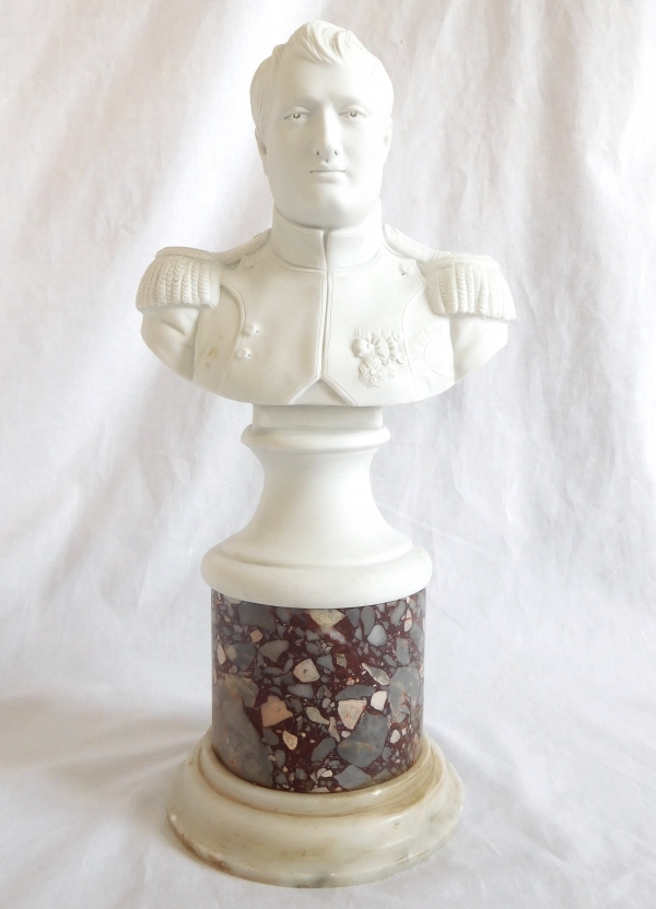 Emperor Napoleon Ier biscuit bust after Canova - 19th century