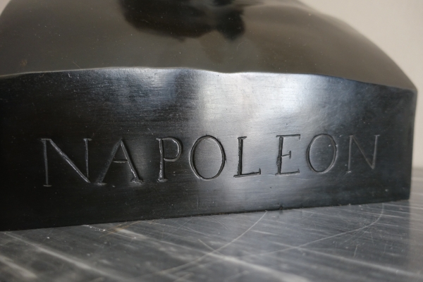 Entourage Denis Chaudet - Buste de Napoléon en Hermes - bronze fonte cire perdue d'époque Empire