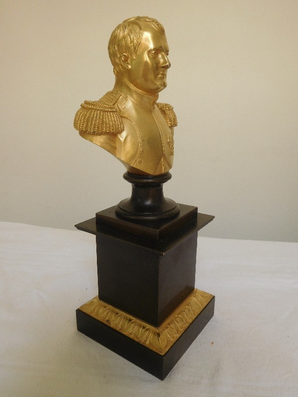 Bust of Napoleon French Emperor - patinated bronze and ormolu