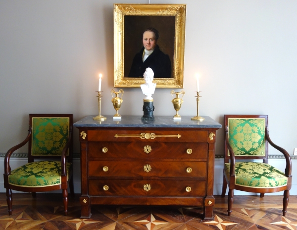 Sèvres - buste de Pâris d'après Canova en biscuit de porcelaine et marbre - vers 1830