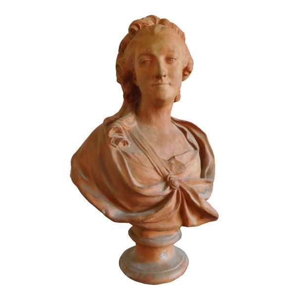 18th century terracotta aristocrat bust