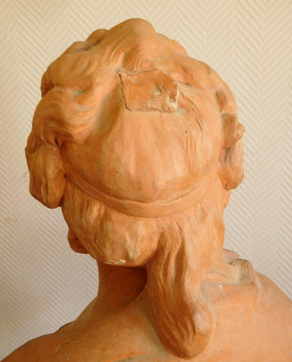 18th century terracotta aristocrat bust