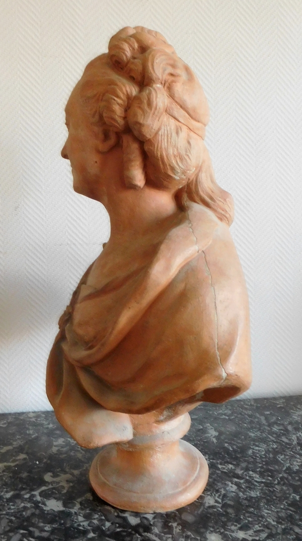 18th century terracotta aristocrat bust