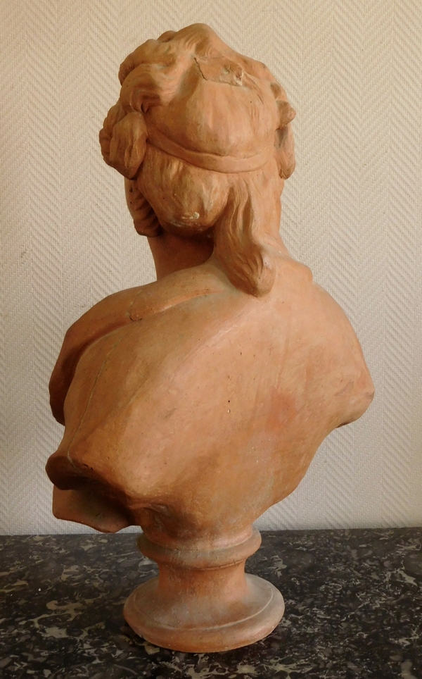 18th century terracotta aristocrat bust