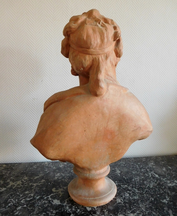 18th century terracotta aristocrat bust