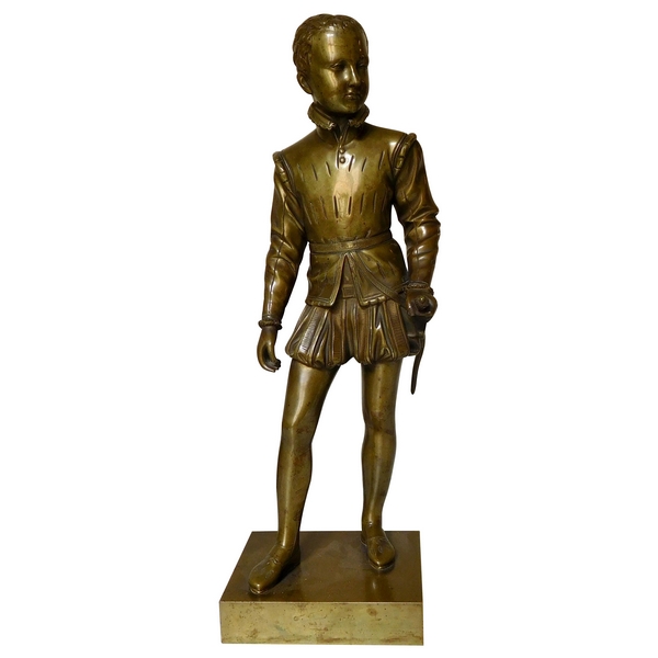 Statue en bronze d'après Bosio : Henri IV enfant