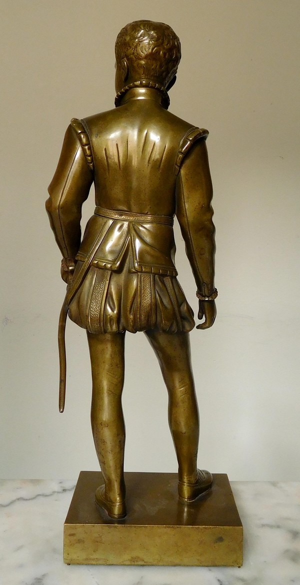 Statue en bronze d'après Bosio : Henri IV enfant