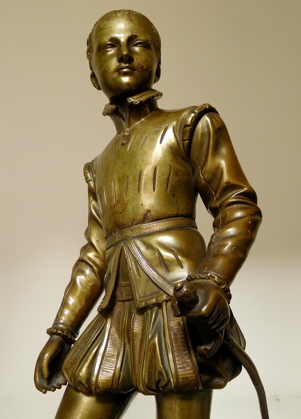 Statue en bronze d'après Bosio : Henri IV enfant