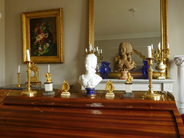 Pair of ormolu and marble statuettes : Jupiter & Mars pictured as children - Louis XVI Period