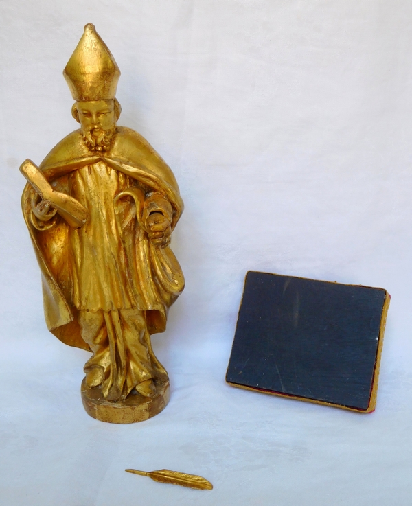 Gilt wood statue of a Bishop, France, early late 18th century or 19th century