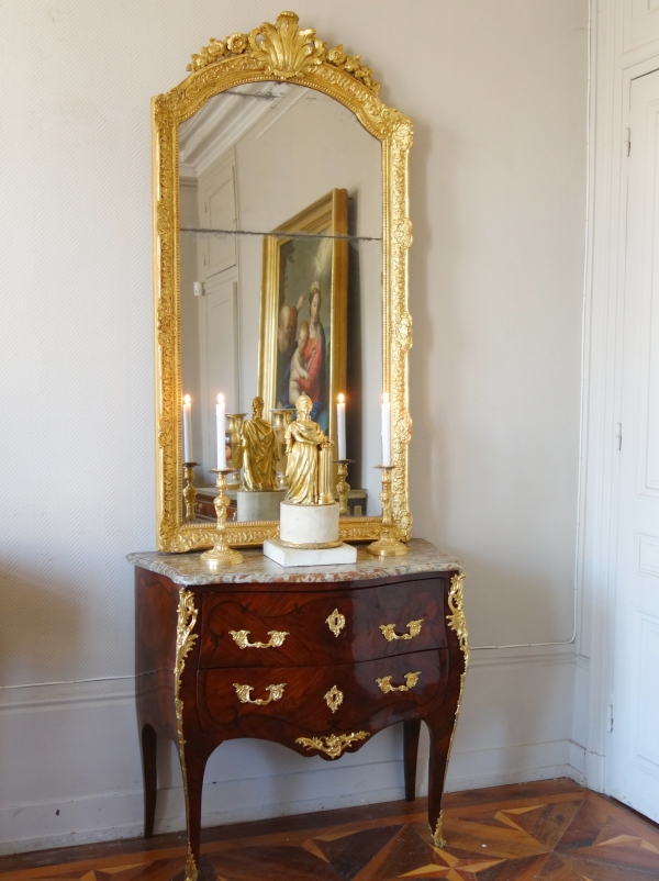 Marie-Antoinette wearing her coronation clothes, ormolu and white marble