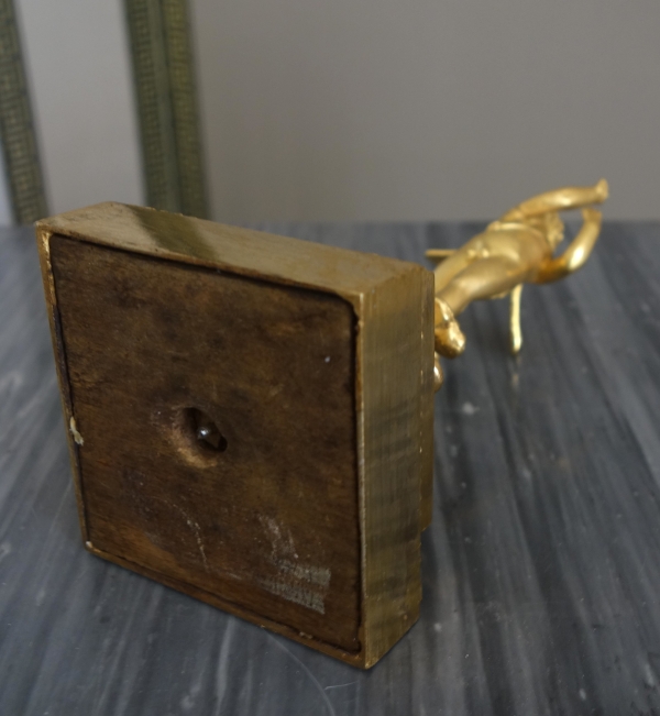 Statue de Zéphir en bronze doré au mercure - époque Empire, début XIXe siècle