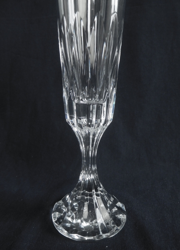 Baccarat crystal champagne flute, d'Assas pattern - signed