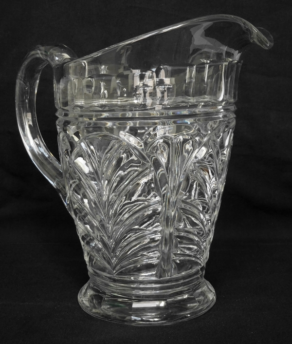 Baccarat crystal water pitcher, Aumale pattern