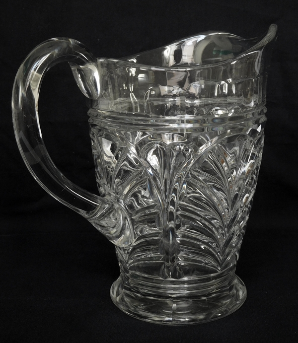 Pichet / broc / carafe à eau en cristal de Baccarat, modèle Aumale