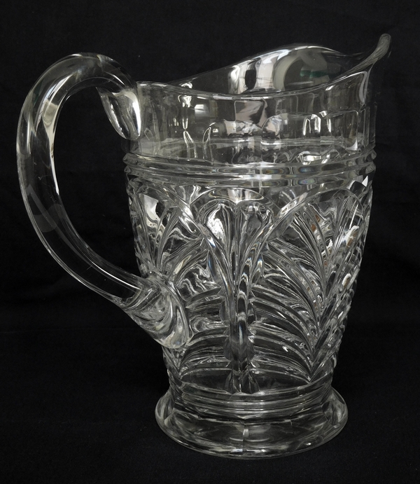 Baccarat crystal water pitcher, Aumale pattern