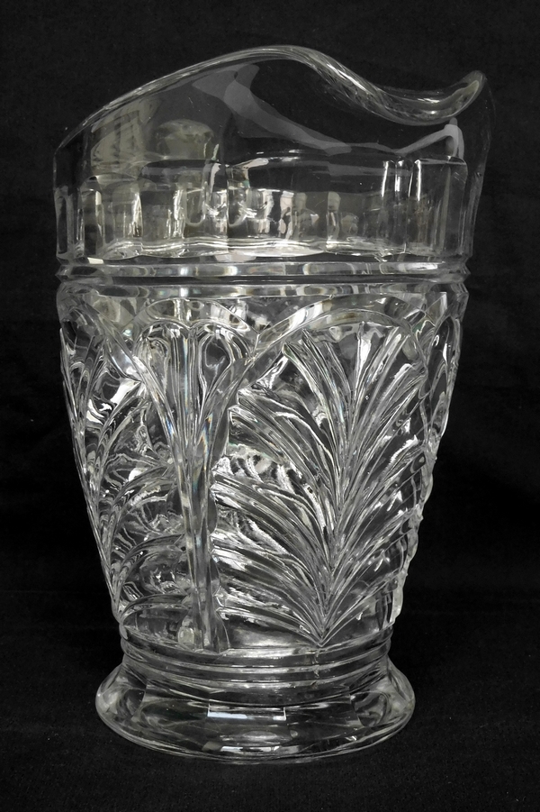 Baccarat crystal water pitcher, Aumale pattern