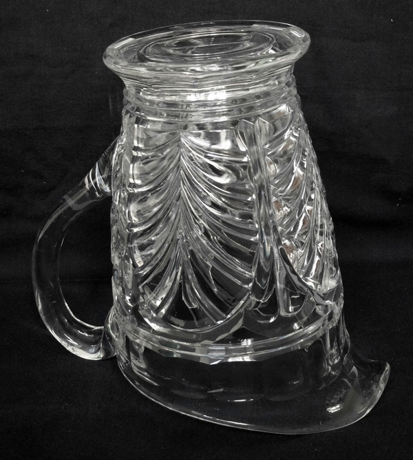 Pichet / broc / carafe à eau en cristal de Baccarat, modèle Aumale