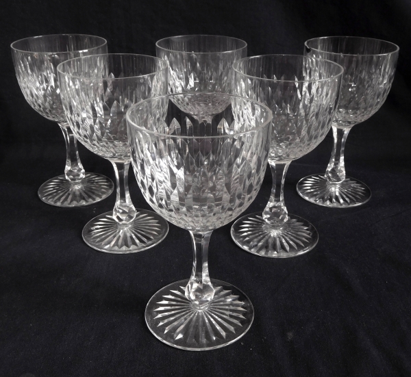 Baccarat crystal port glass, richly cut crystal, late 19th century - 9.8cm