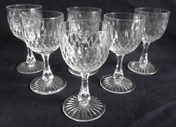 Baccarat crystal port glass, richly cut crystal, late 19th century - 9.8cm