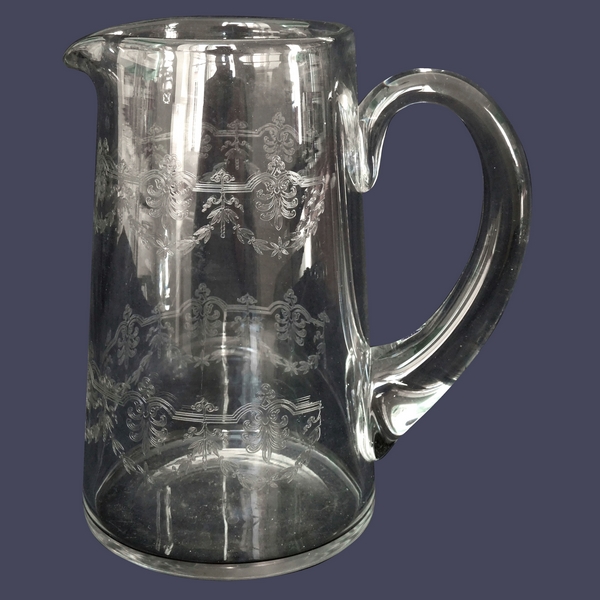 Baccarat orange juice pitcher, Beauharnais pattern