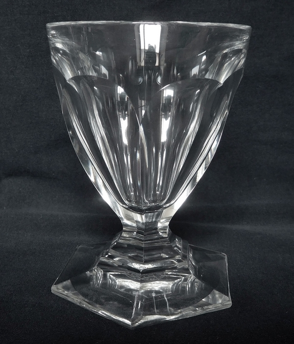 Verre à vin en cristal de Baccarat, modèle Bourbon - 9cm - signé