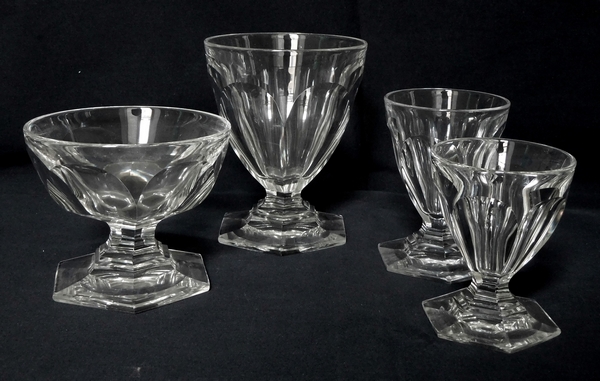 Verre à eau en cristal de Baccarat, modèle Bourbon - 11,2m - signé