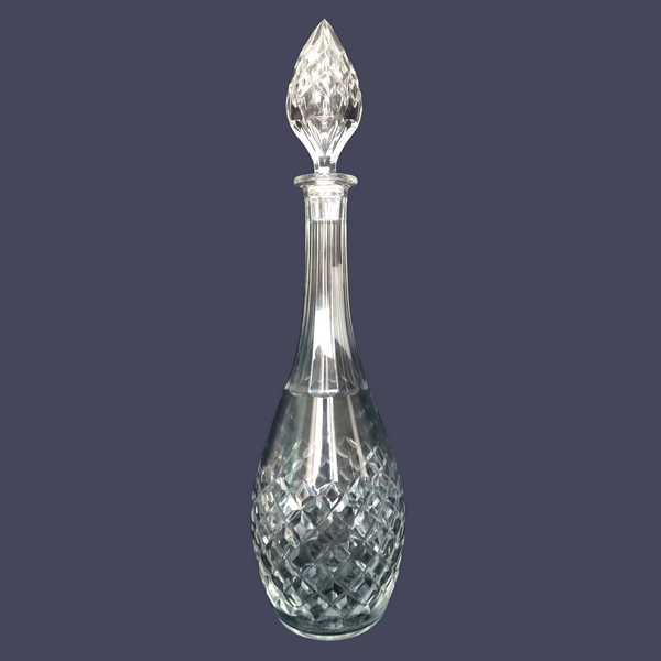 Carafe à vin en cristal de Baccarat, modèle Burgos - signée