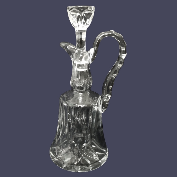 Carafe aiguière en cristal de Saint Louis, modèle Camargue - signée