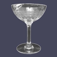 Baccarat crystal champagne glass, Cavour pattern