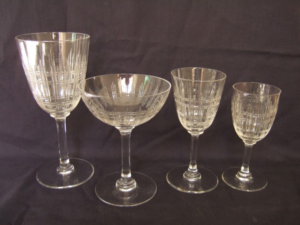 Baccarat crystal champagne glass, Cavour pattern