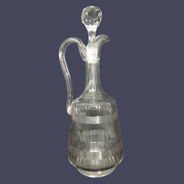 Baccarat crystal ewer / water bottle, Chicago pattern