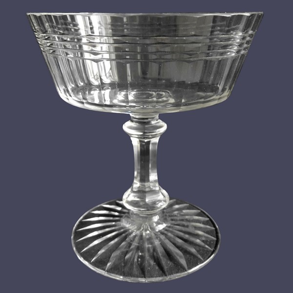 Coupe à champagne en cristal de Baccarat, modèle Chicago version luxe