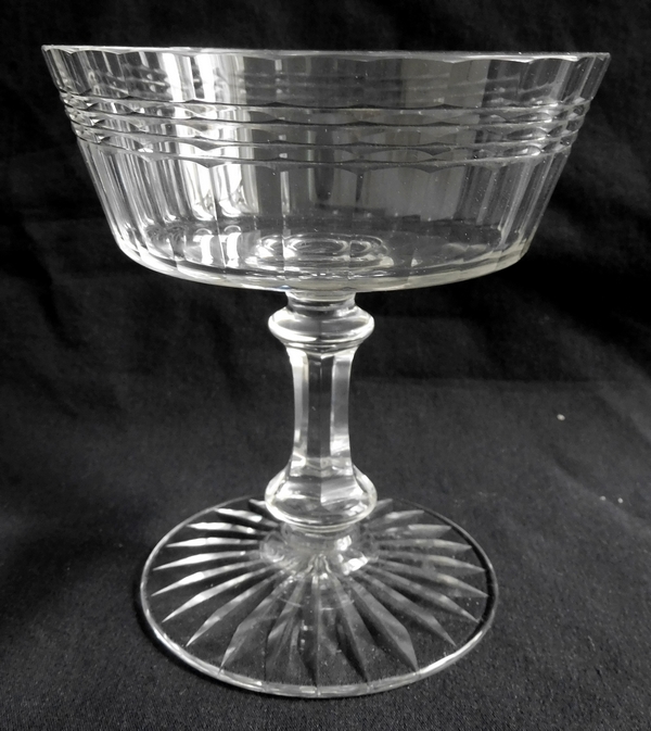 Coupe à champagne en cristal de Baccarat, modèle Chicago version luxe