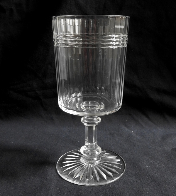 Baccarat crystal wine glass, Chicago pattern (luxury version) - 12.3cm