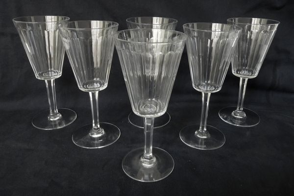 Baccarat crystal wine glass, Chicago pattern - 12.4cm