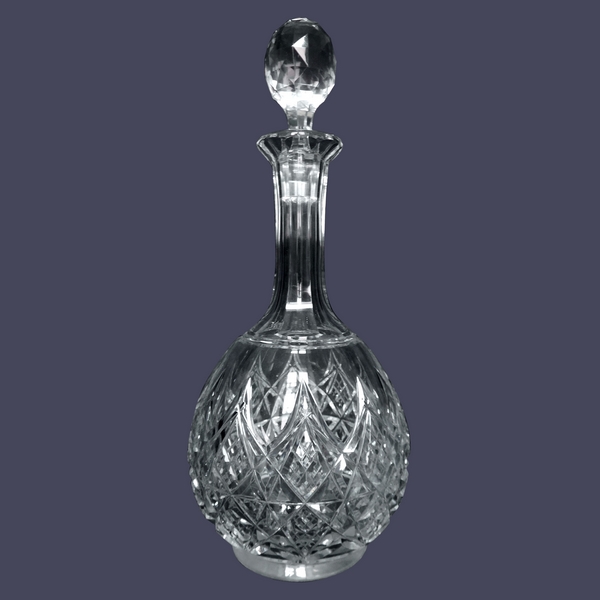 Carafe à vin en cristal de Baccarat, modèle Colbert