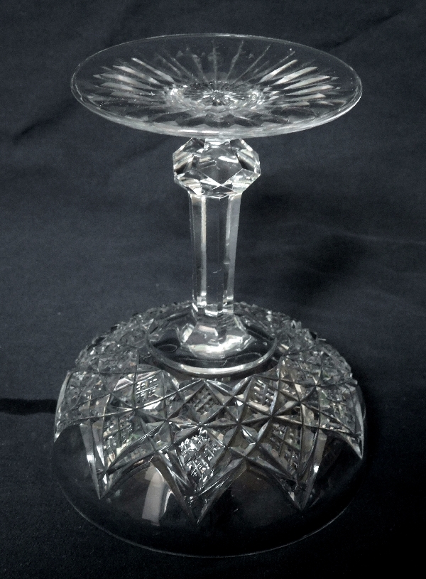 Baccarat crystal champagne glass or sherbet, Colbert pattern