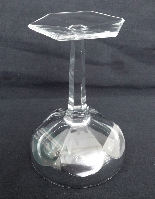 Baccarat crystal champagne glass, Compiegne pattern