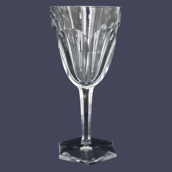 Baccarat crystal water glass, Compiegne pattern - 18cm