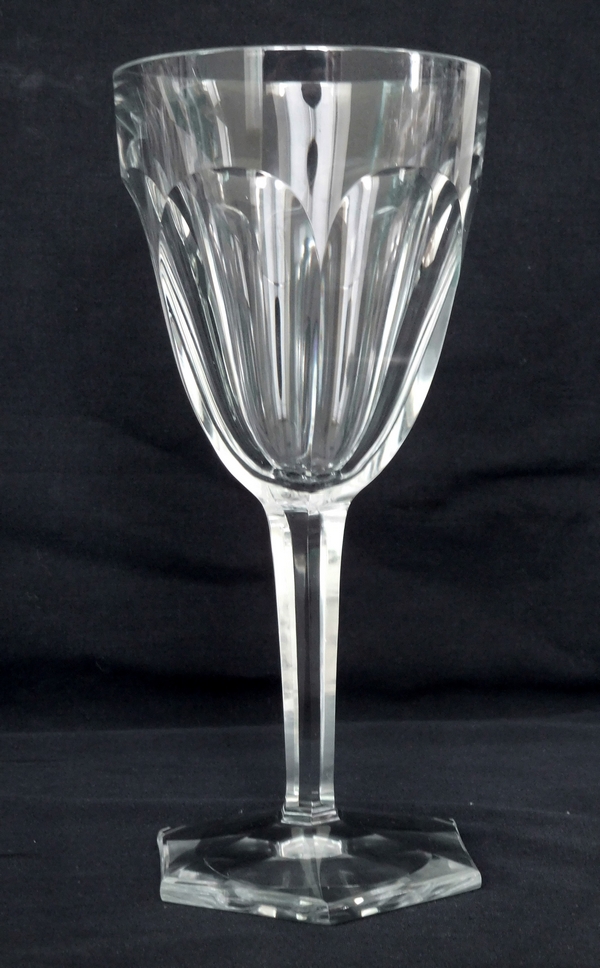 Baccarat crystal port glass, Compiegne pattern - 10.6cm