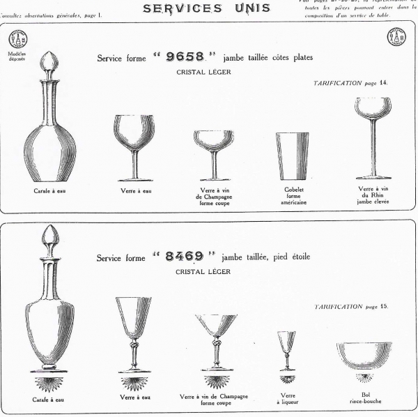 Coupe à champagne en cristal de Baccarat forme 8469 dorée