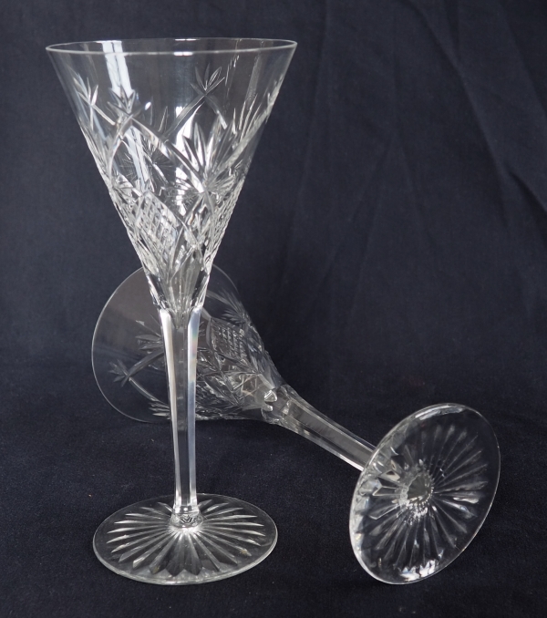 Baccarat crystal white wine or port glass, cut pattern 10834 - 17.1cm