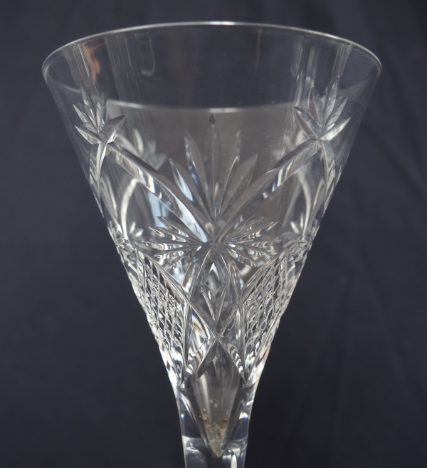 Baccarat crystal white wine or port glass, cut pattern 10834 - 17.1cm