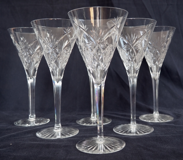 Baccarat crystal white wine or port glass, cut pattern 10834 - 17.1cm