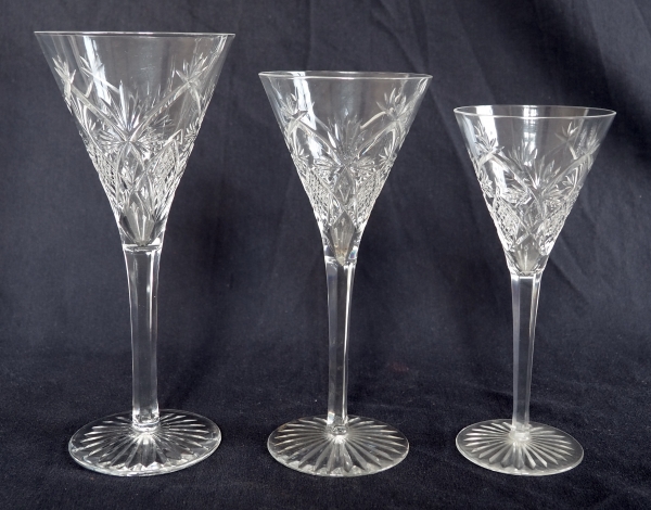 Baccarat crystal white wine or port glass, cut pattern 10834 - 17.1cm