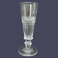 Flûte à champagne en cristal de Baccarat, époque XIXe