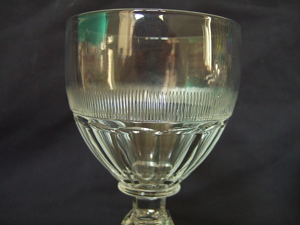 Verre à vin en cristal de Baccarat, époque XIXe - 11cm