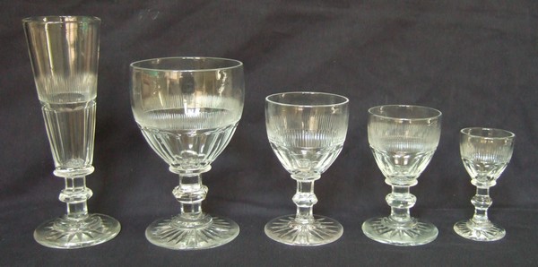 Baccarat crystal water glass, 19th century - 13,5cm