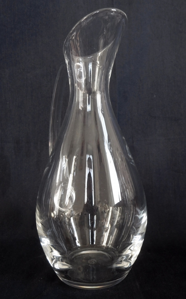 Pichet / broc / carafe à eau en cristal de Baccarat, modèle Dom Perignon - signée